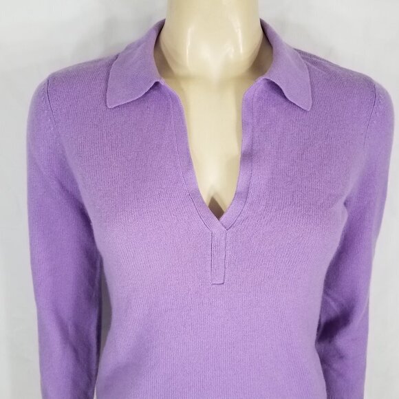 NWOT Definite View lavender purple 100% Cashmere pullover sweater ladies Medium - Picture 2 of 6